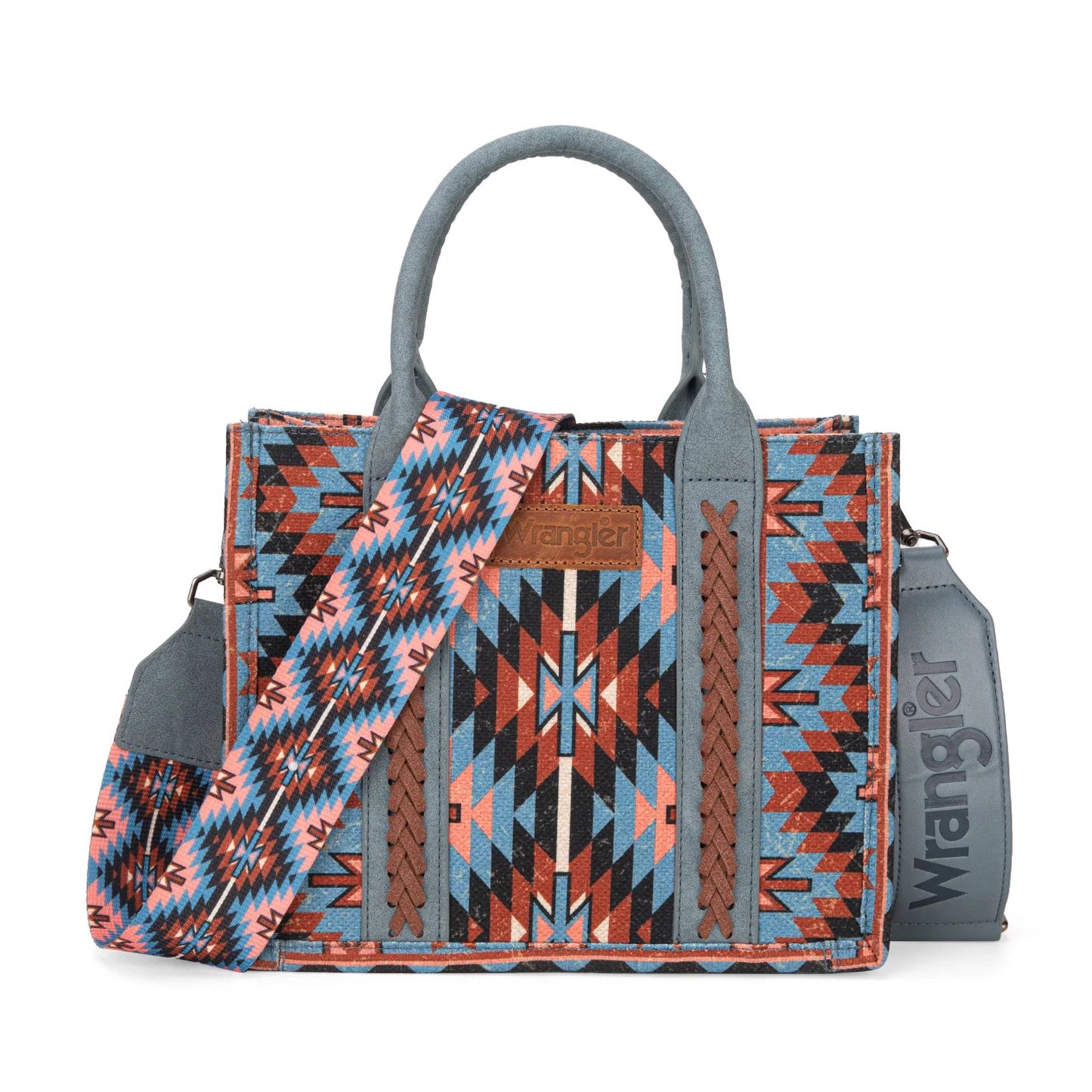 Wrangler Southwestern Pattern Dual-Sided Crossbody