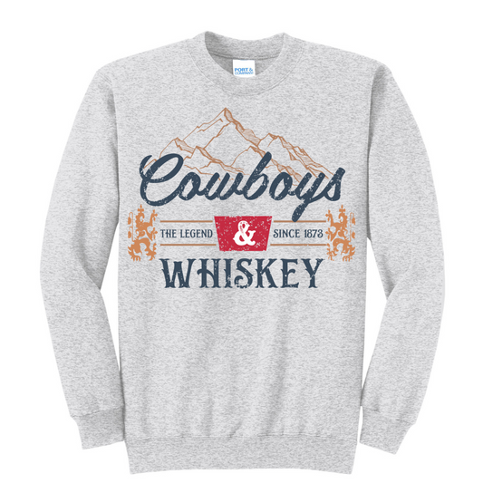 Crew Neck - Cowboy's & Whiskey