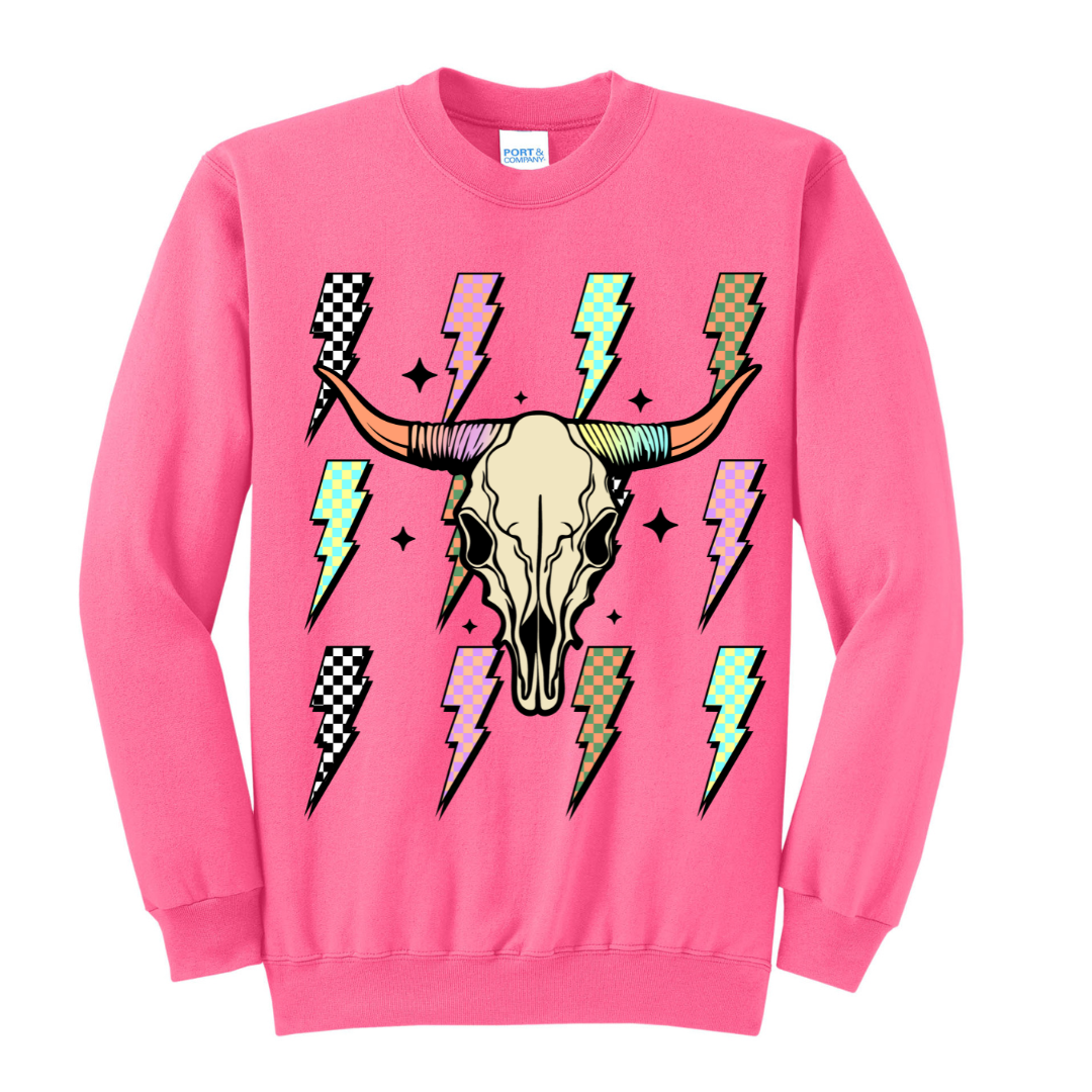 Crew Neck - Electric Heifer