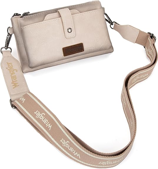 Wrangler Crossbody Bags for Women Multi-function Card Wallet with Double Layer Purse