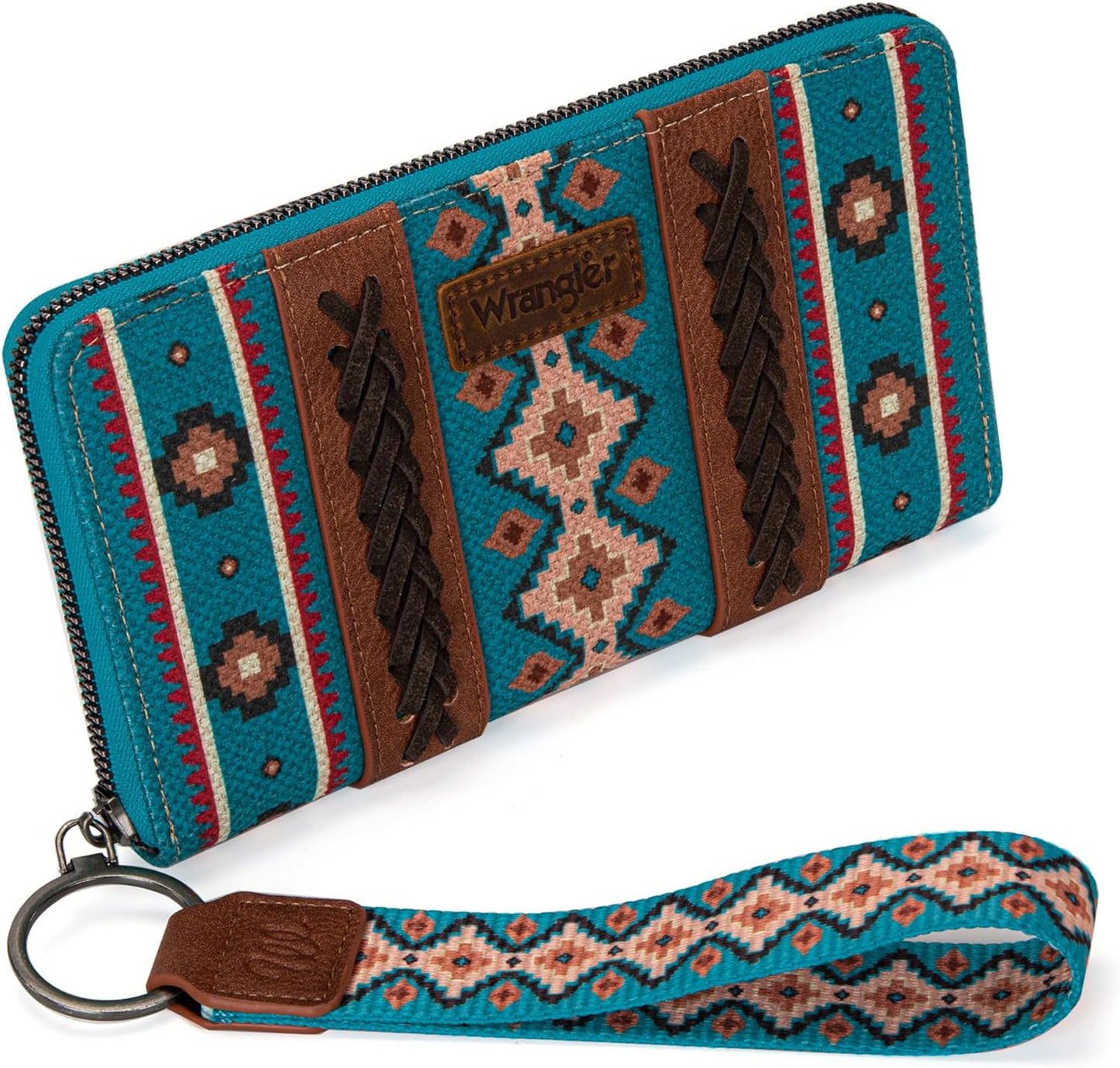 Wrangler Wallet Aztec Clutch Wristlet Wallet