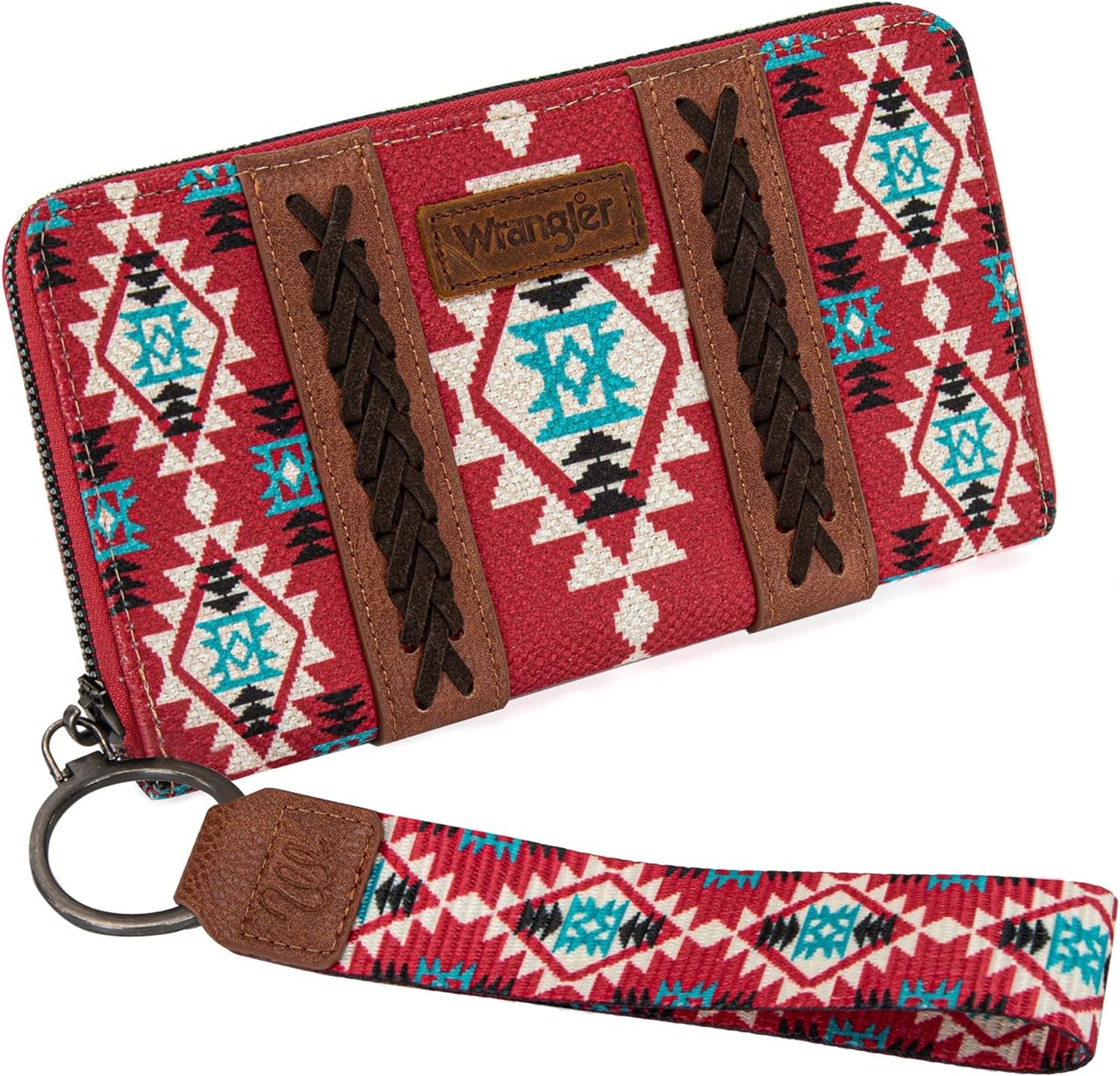 Wrangler Wallet Aztec Clutch Wristlet Wallet