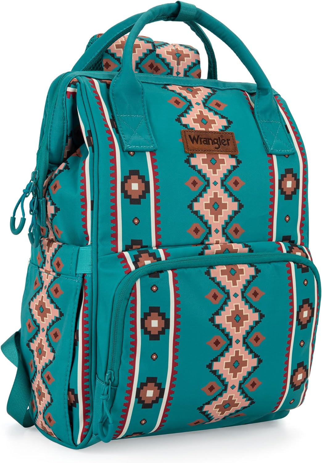 Wrangler Allover Aztec Dual Sided Backpack - Original Turquoise