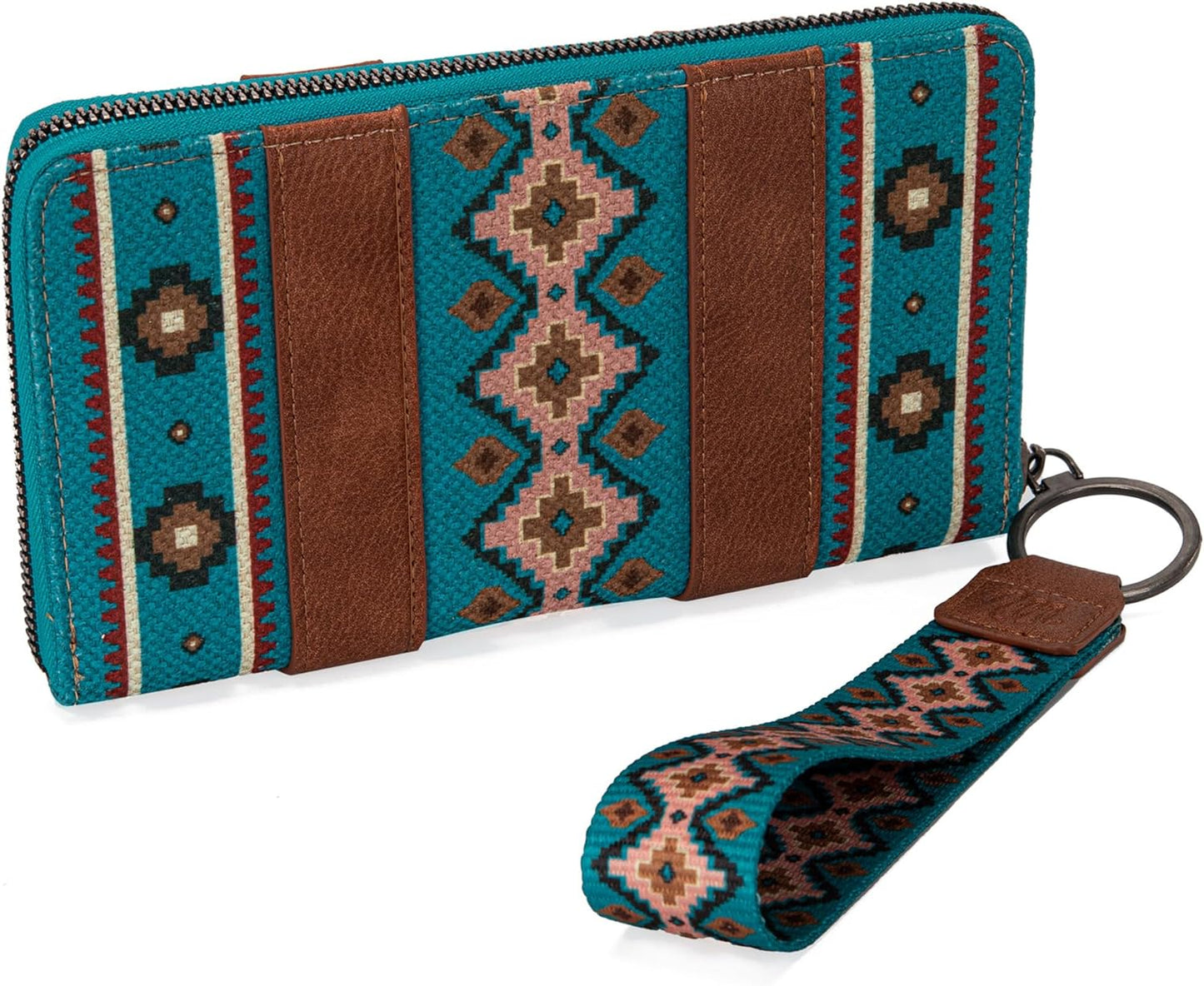 Wrangler Wallet Aztec Clutch Wristlet Wallet