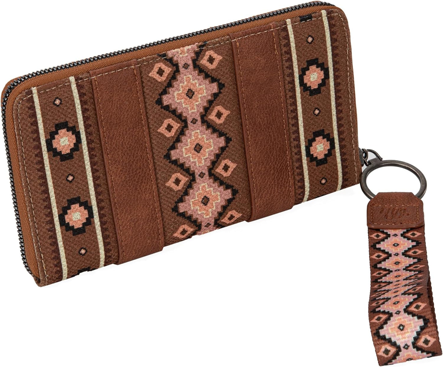 Wrangler Wallet Aztec Clutch Wristlet Wallet