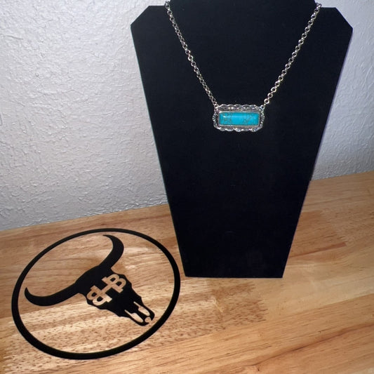 PRE-ORDER Amarillo Turquoise Bar Necklace