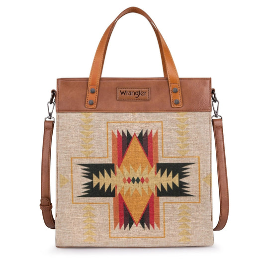 Wrangler Art Print Canvas Tote/Crossbody