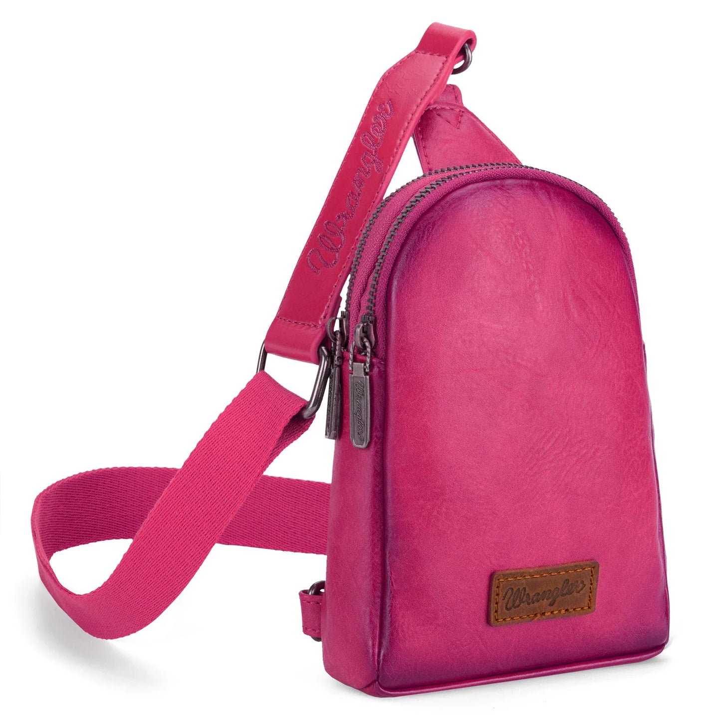 Wrangler Sling Bag - Hot Pink (Distressed)