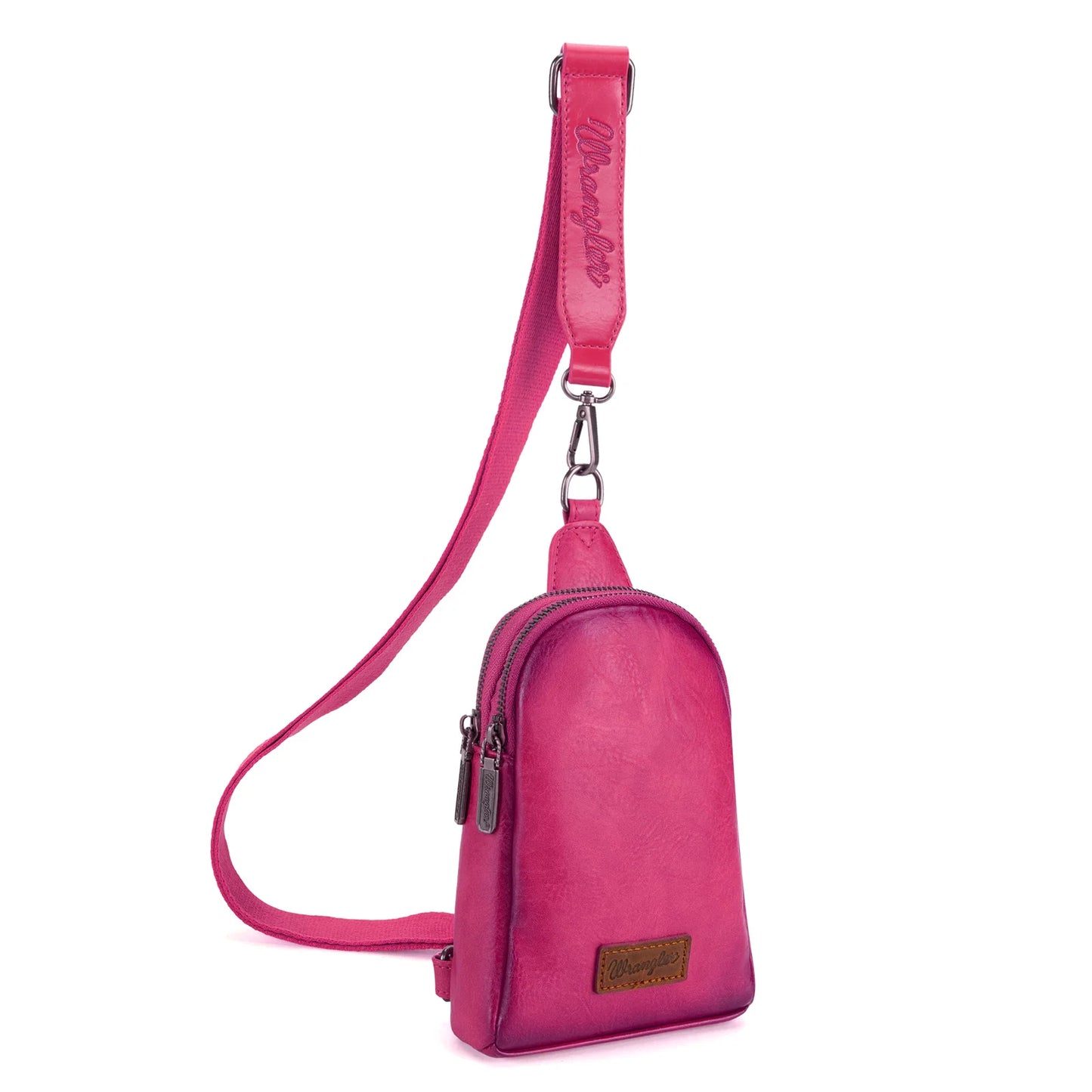 Wrangler Sling Bag - Hot Pink (Distressed)