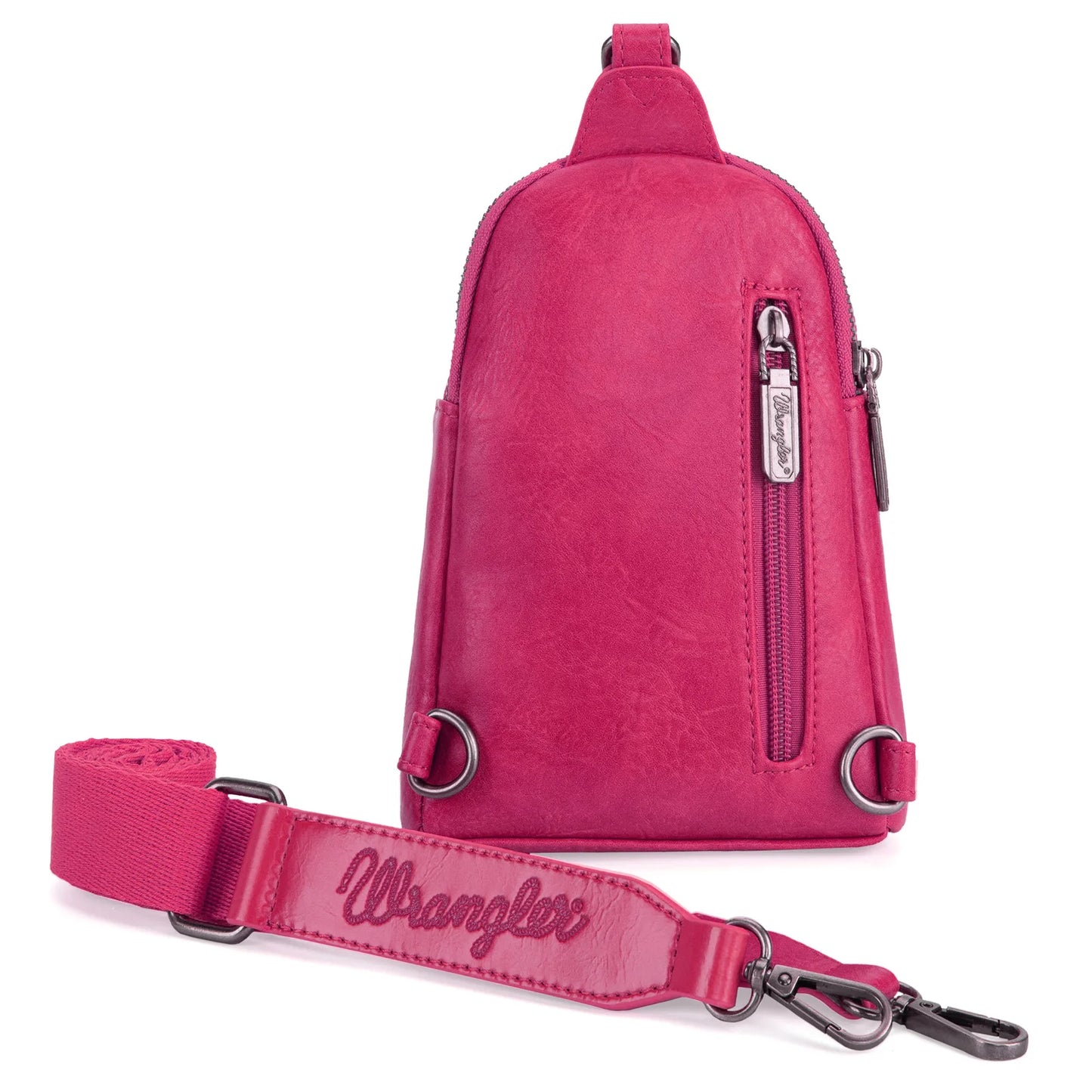 Wrangler Sling Bag - Hot Pink (Distressed)