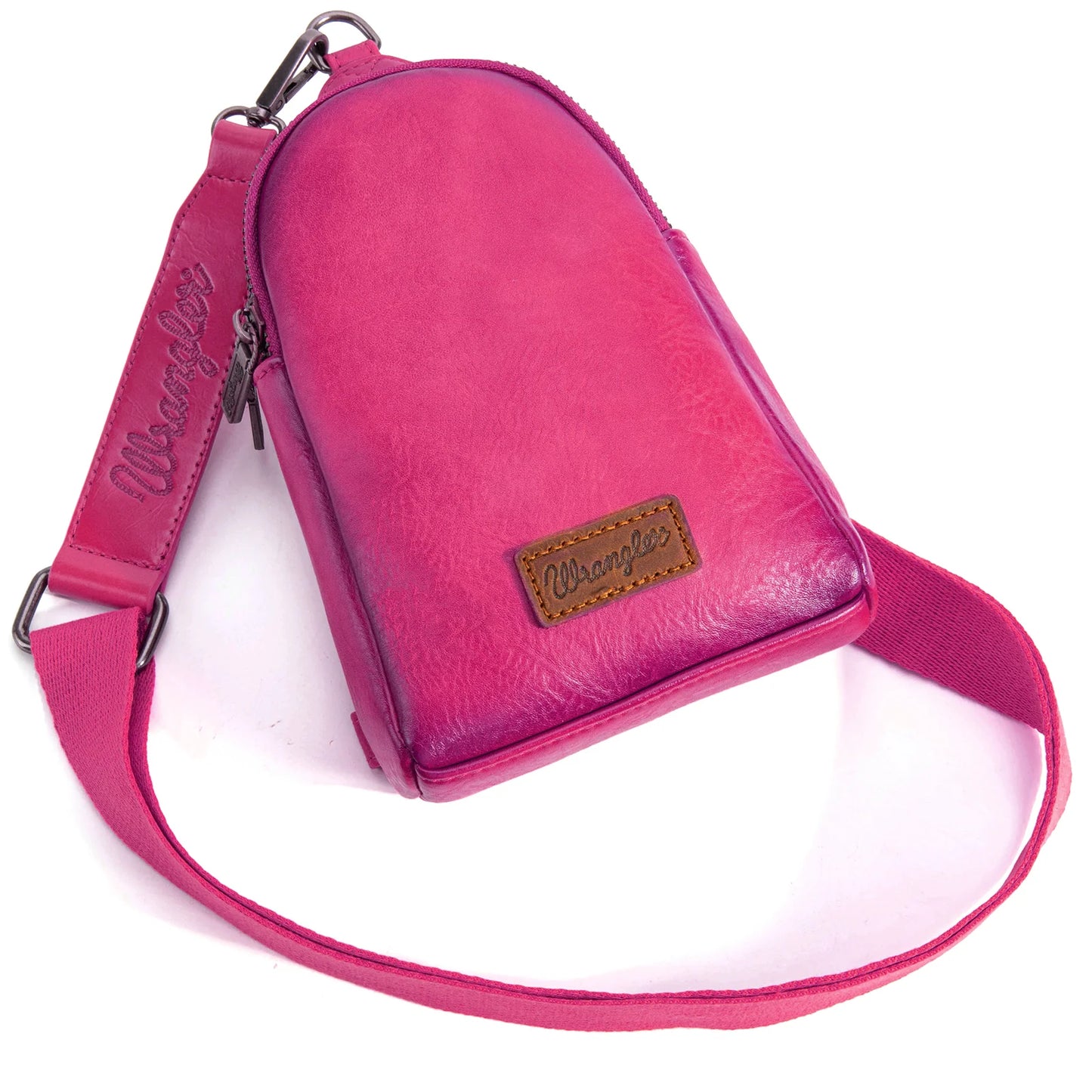 Wrangler Sling Bag - Hot Pink (Distressed)