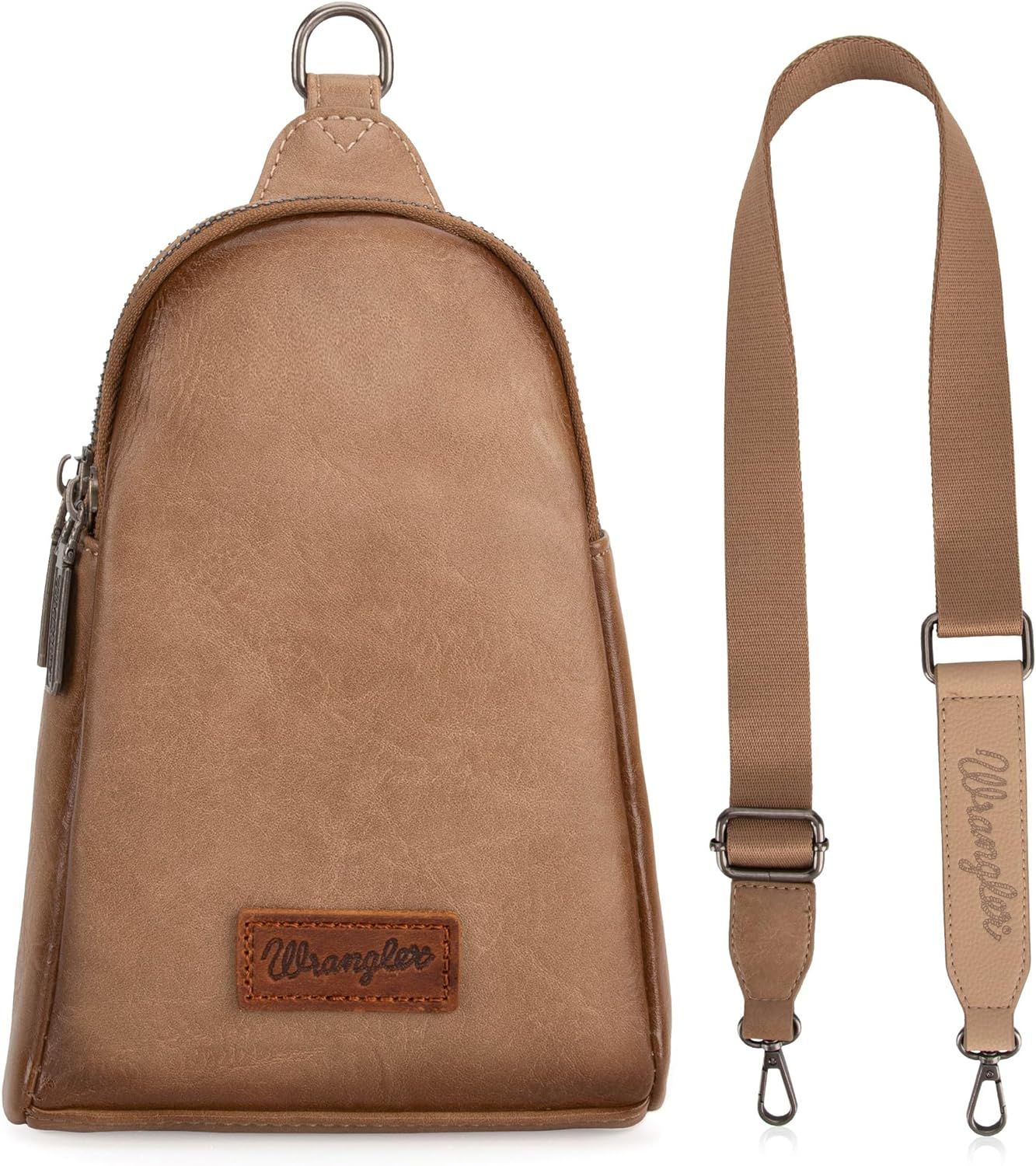 Wrangler Sling Bag - Khaki (Distressed)