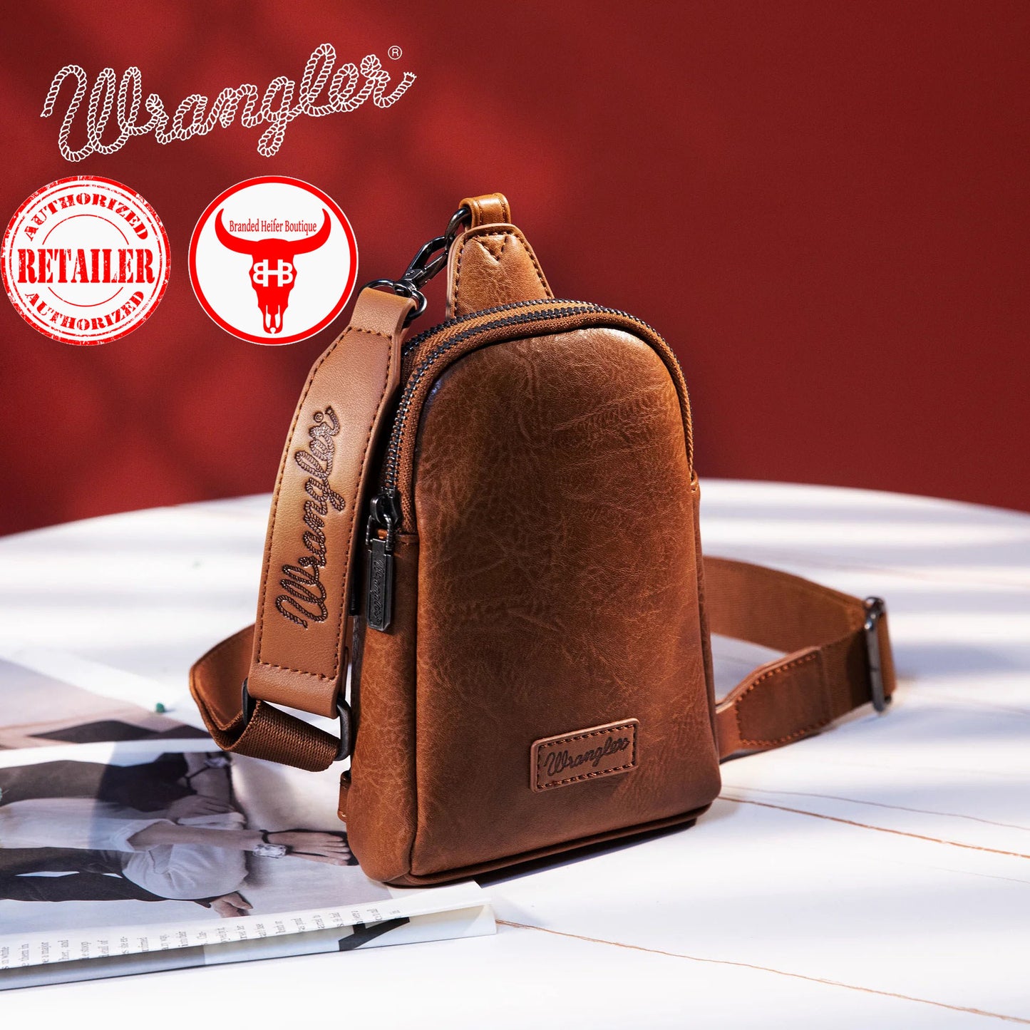 Wrangler Sling Bag - Light Brown