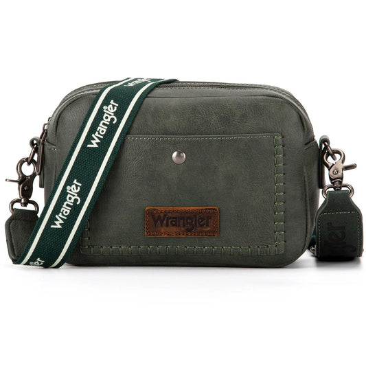 Wrangler Camera Crossbody Bag - Dark Green