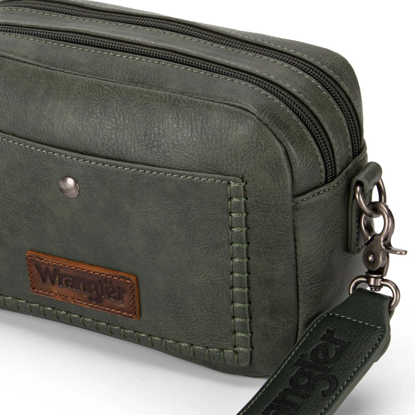 Wrangler Camera Crossbody Bag - Dark Green