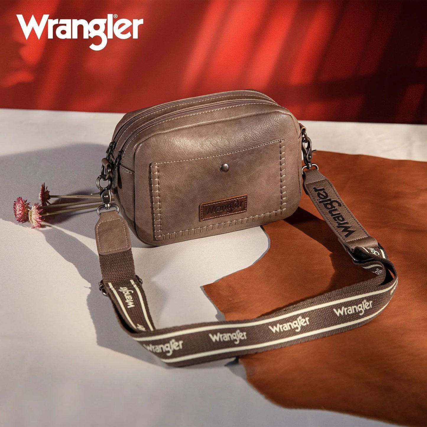 Wrangler Camera Crossbody Bag - Khaki