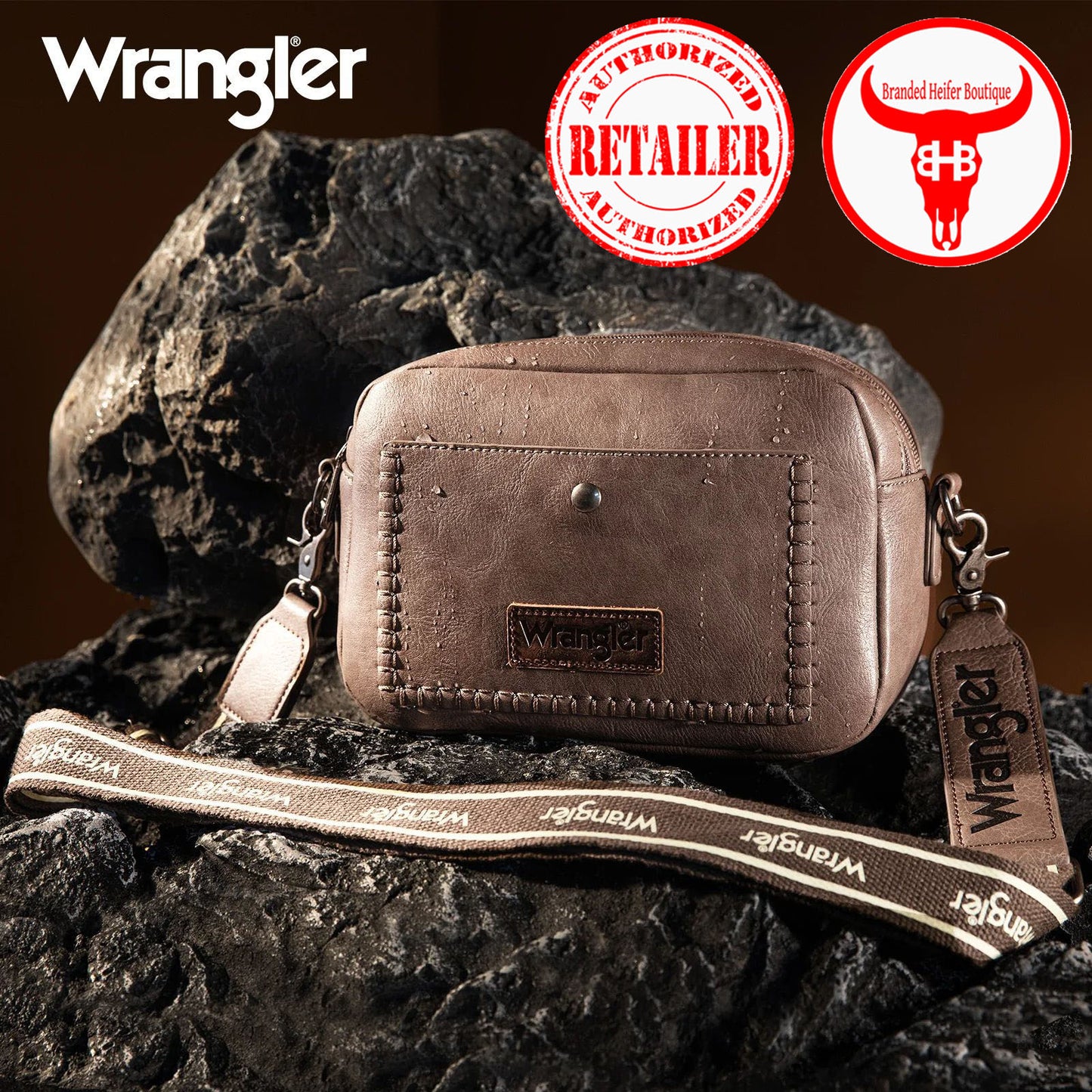 Wrangler Camera Crossbody Bag - Khaki