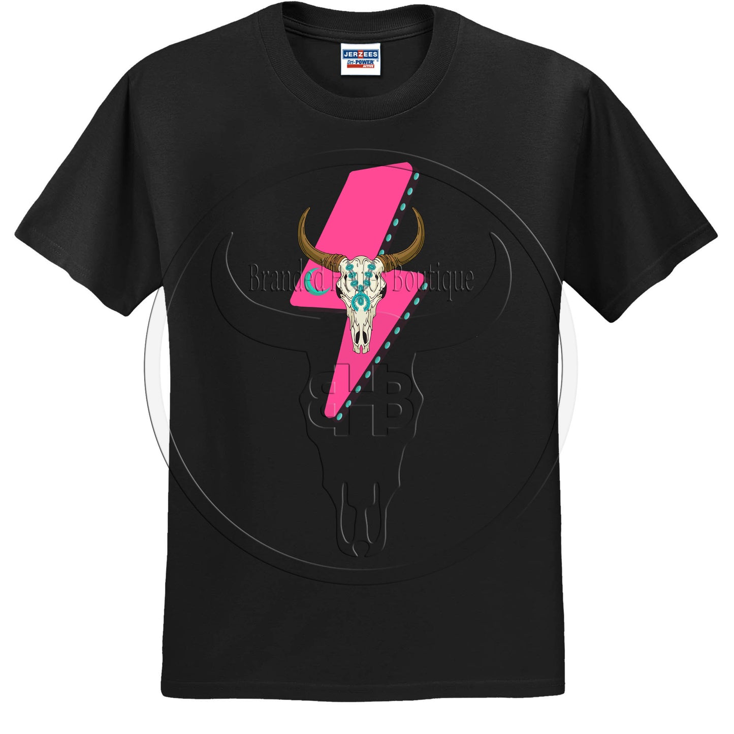 Pink Lightning Skull