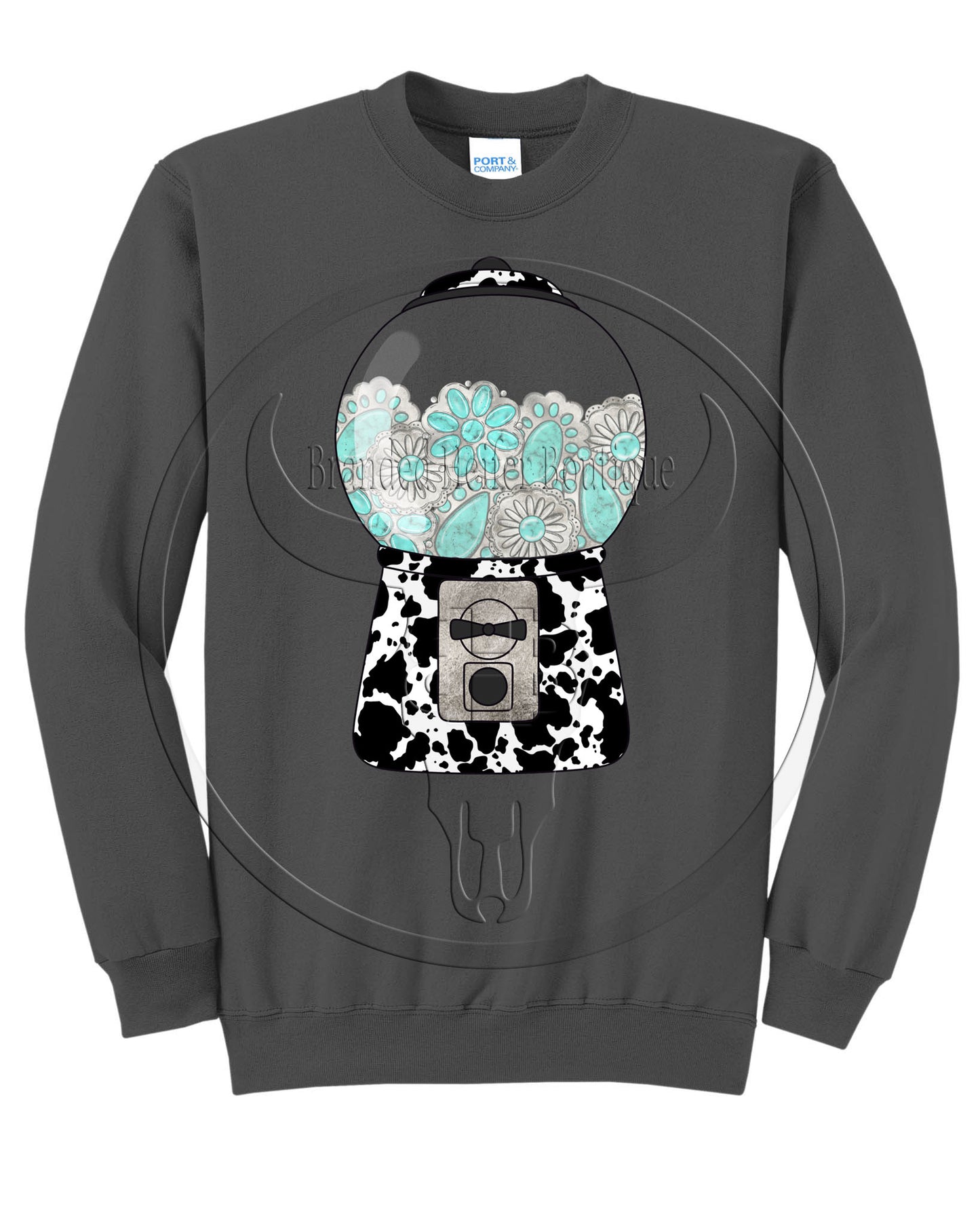 Crew Neck - Turquoise Gumball