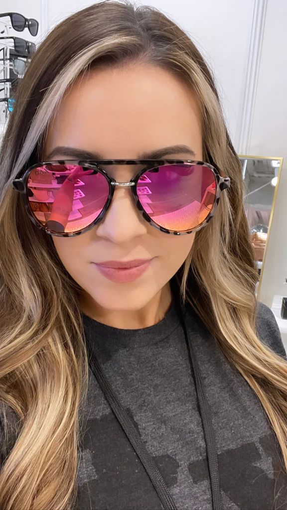 DAX Earhart Hot Pink Cheetah - Sunglasses