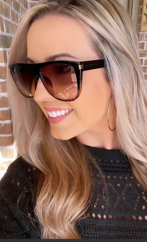 DAX Ember Brown Gradient Cheetah - Sunglasses