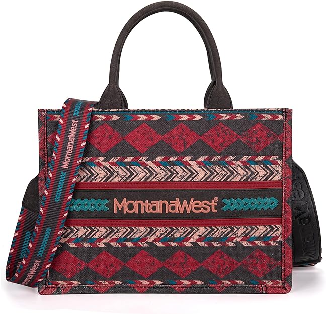 Montana West Boho Print Concealed Carry Tote/Crossbody