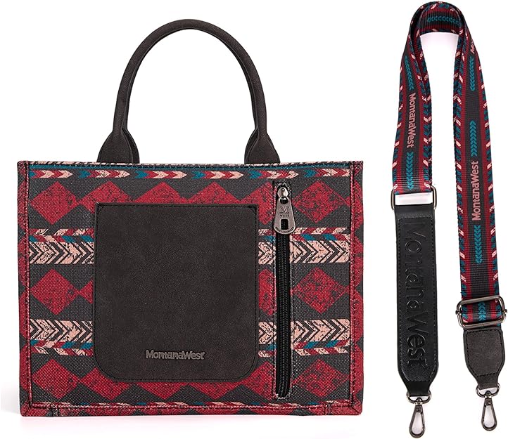 Montana West Boho Print Concealed Carry Tote/Crossbody