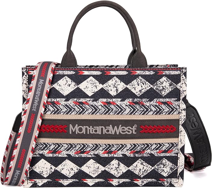 Montana West Boho Print Concealed Carry Tote/Crossbody