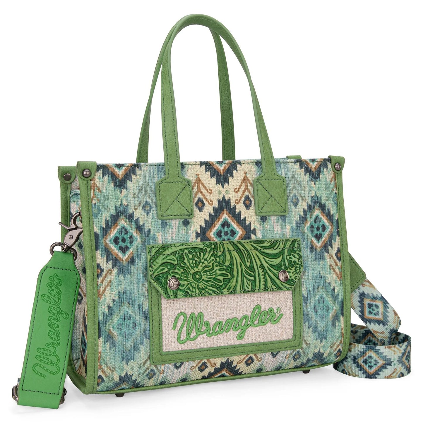 Wrangler Southwestern Pattern Dual Sided Print Concealed Carry Crossbody Collection