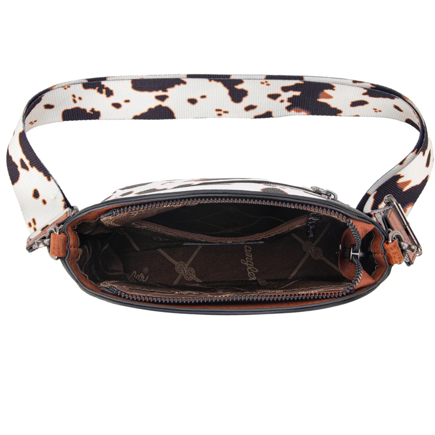 Wrangler Cow Print Crossbody Bag