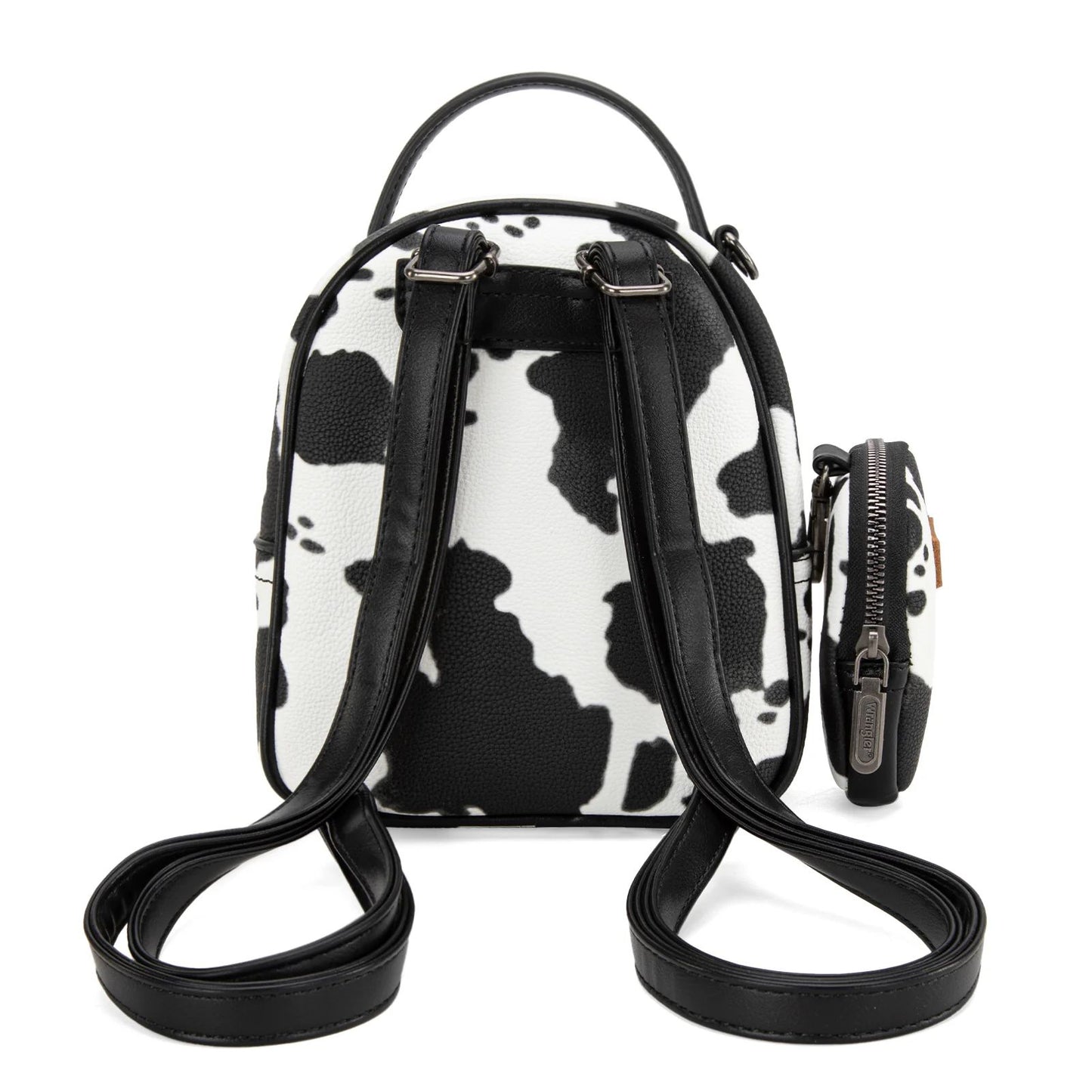 Wrangler Cow Print Mini Backpack With Coin Pouch