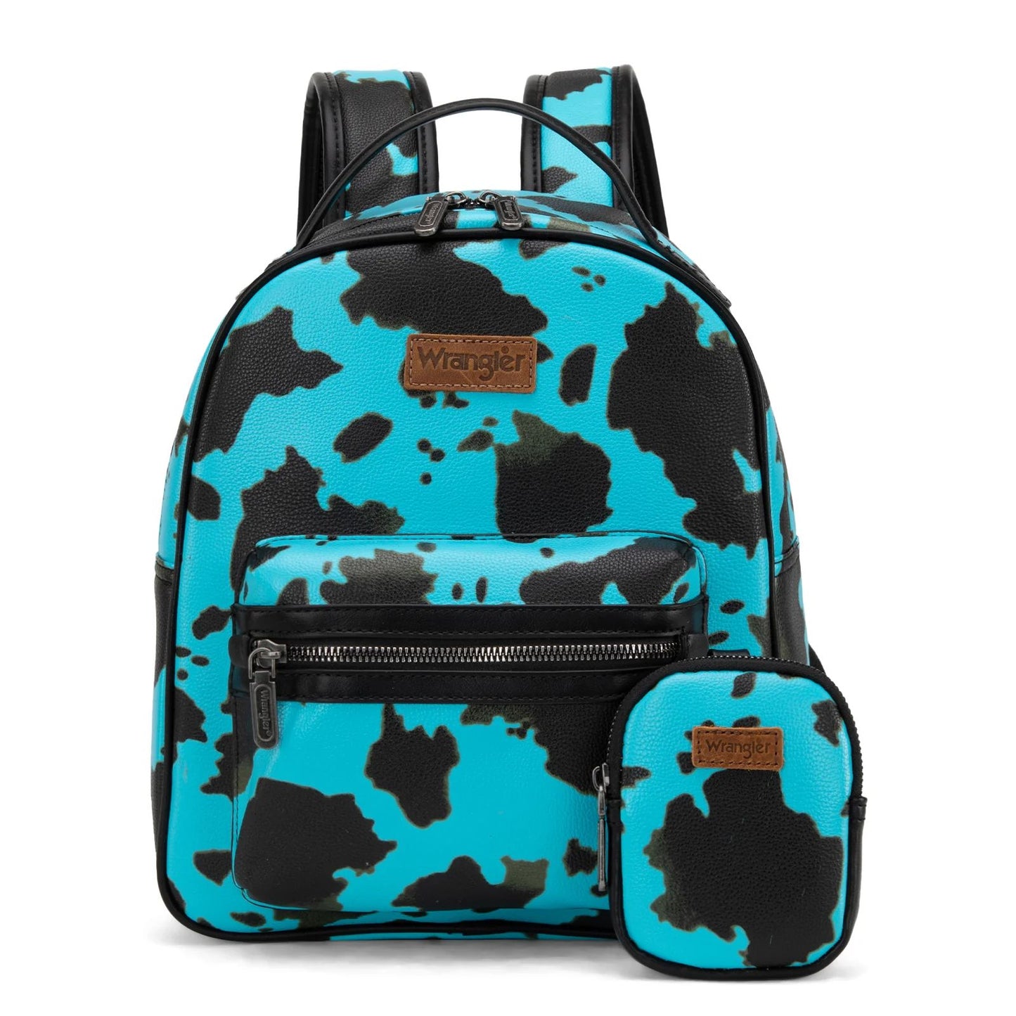 Wrangler Cow Print Backpack With Coin Pouch Full Size