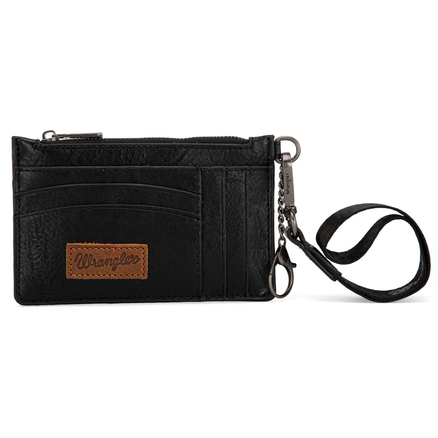 Wrangler Solid Color Key Chain Wristlet Card Wallet