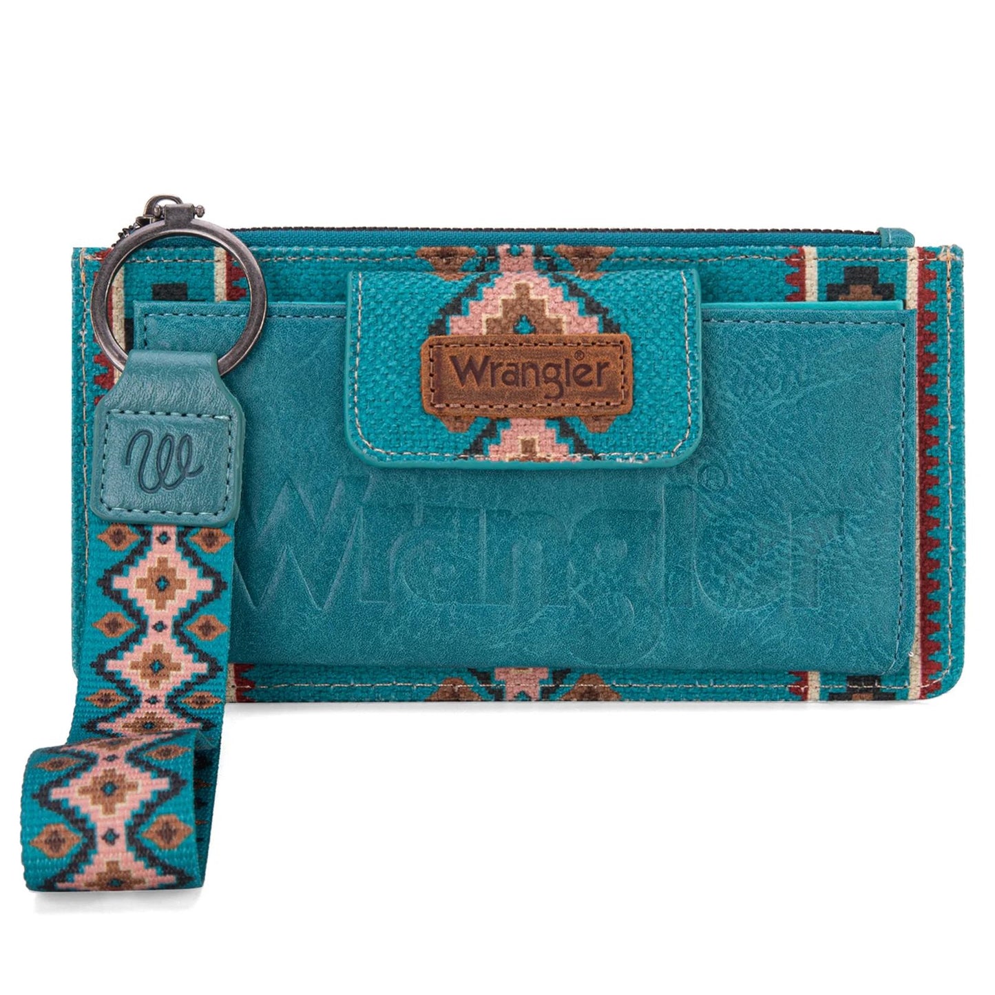 Wrangler Aztec Print Bi-Fold Wallet Wristlet