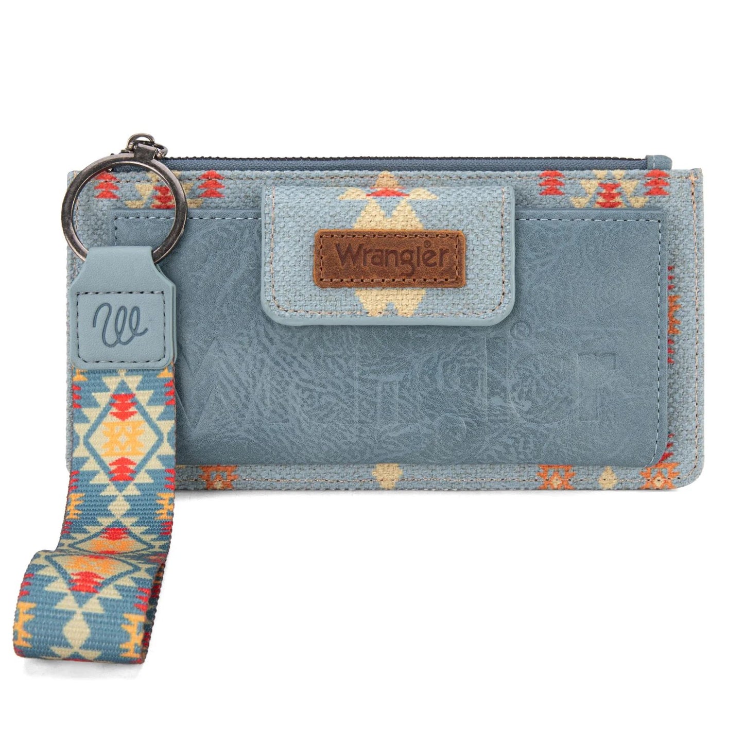 Wrangler Aztec Print Bi-Fold Wallet Wristlet