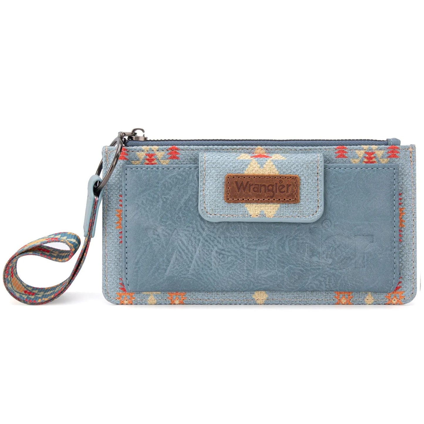 Wrangler Aztec Print Bi-Fold Wallet Wristlet