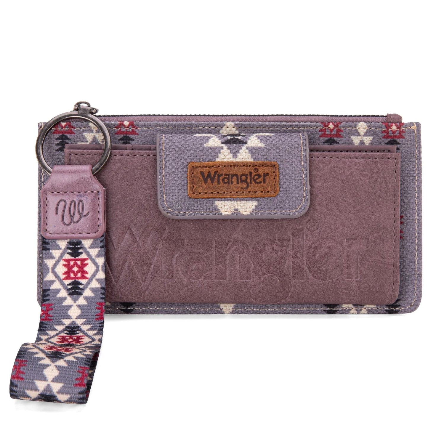 Wrangler Aztec Print Bi-Fold Wallet Wristlet