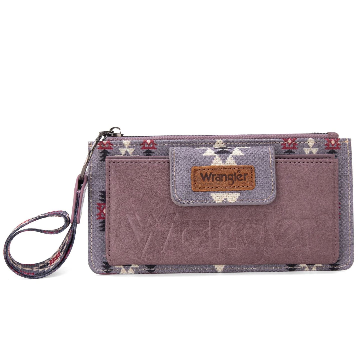 Wrangler Aztec Print Bi-Fold Wallet Wristlet