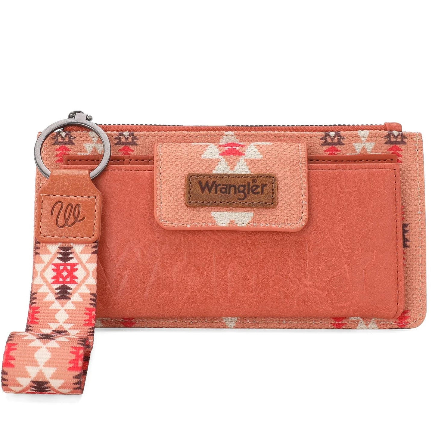 Wrangler Aztec Print Bi-Fold Wallet Wristlet