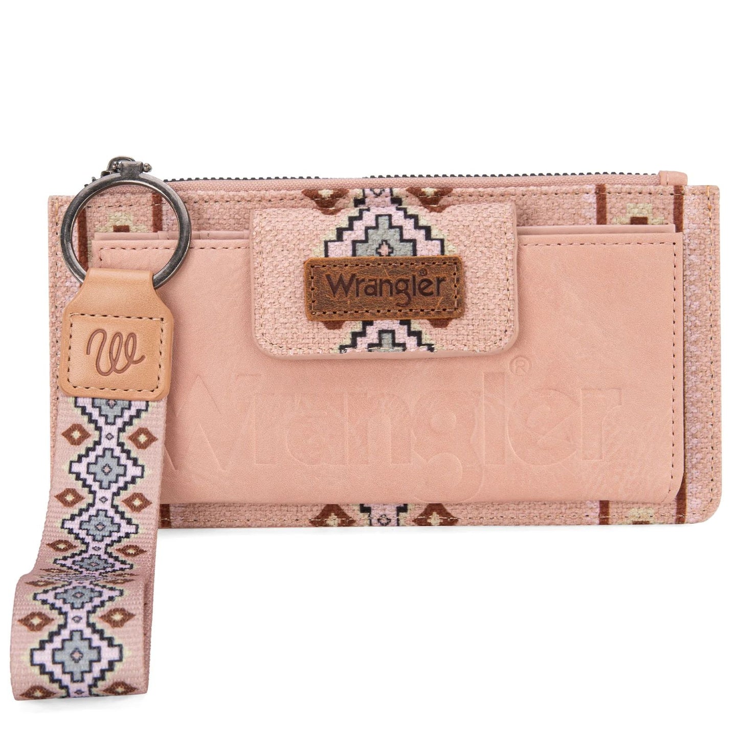 Wrangler Aztec Print Bi-Fold Wallet Wristlet