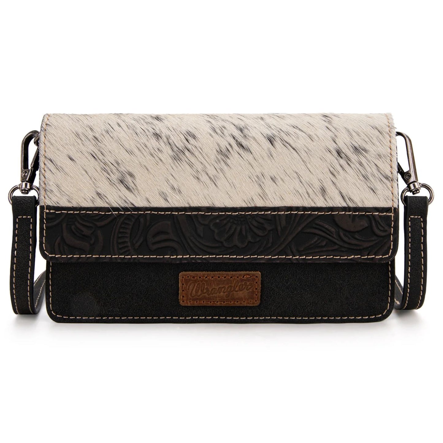 Wrangler Hair-On Cowhide Wallet or Crossbody