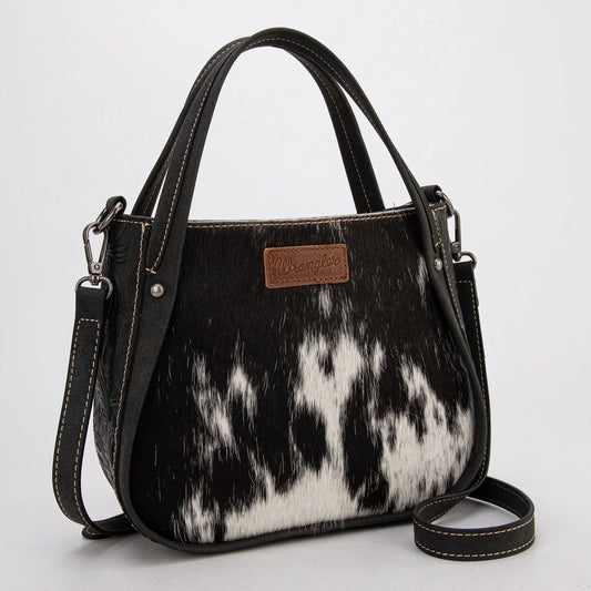 Wrangler Genuine Hair-On Cowhide Tote Crossbody