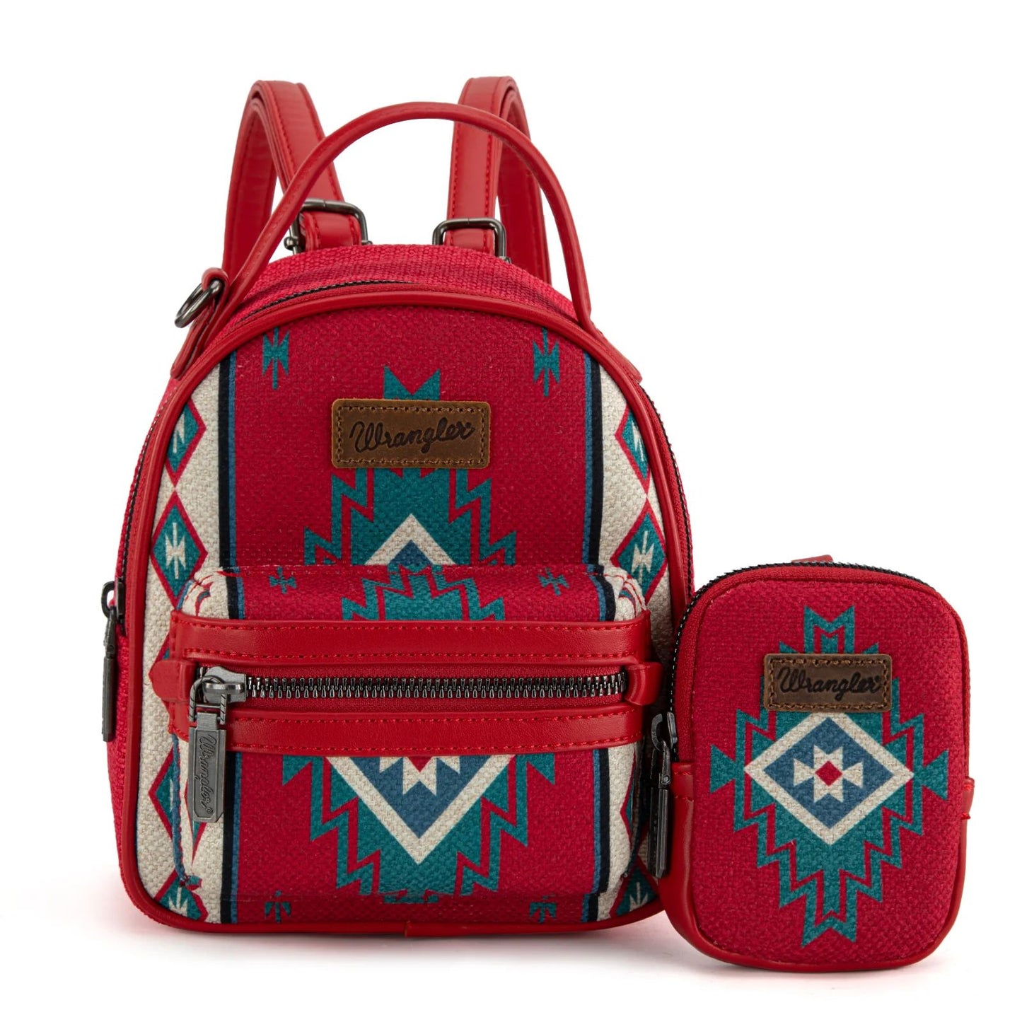 Wrangler Southwestern Knitted Mini Backpack with Coin Pouch