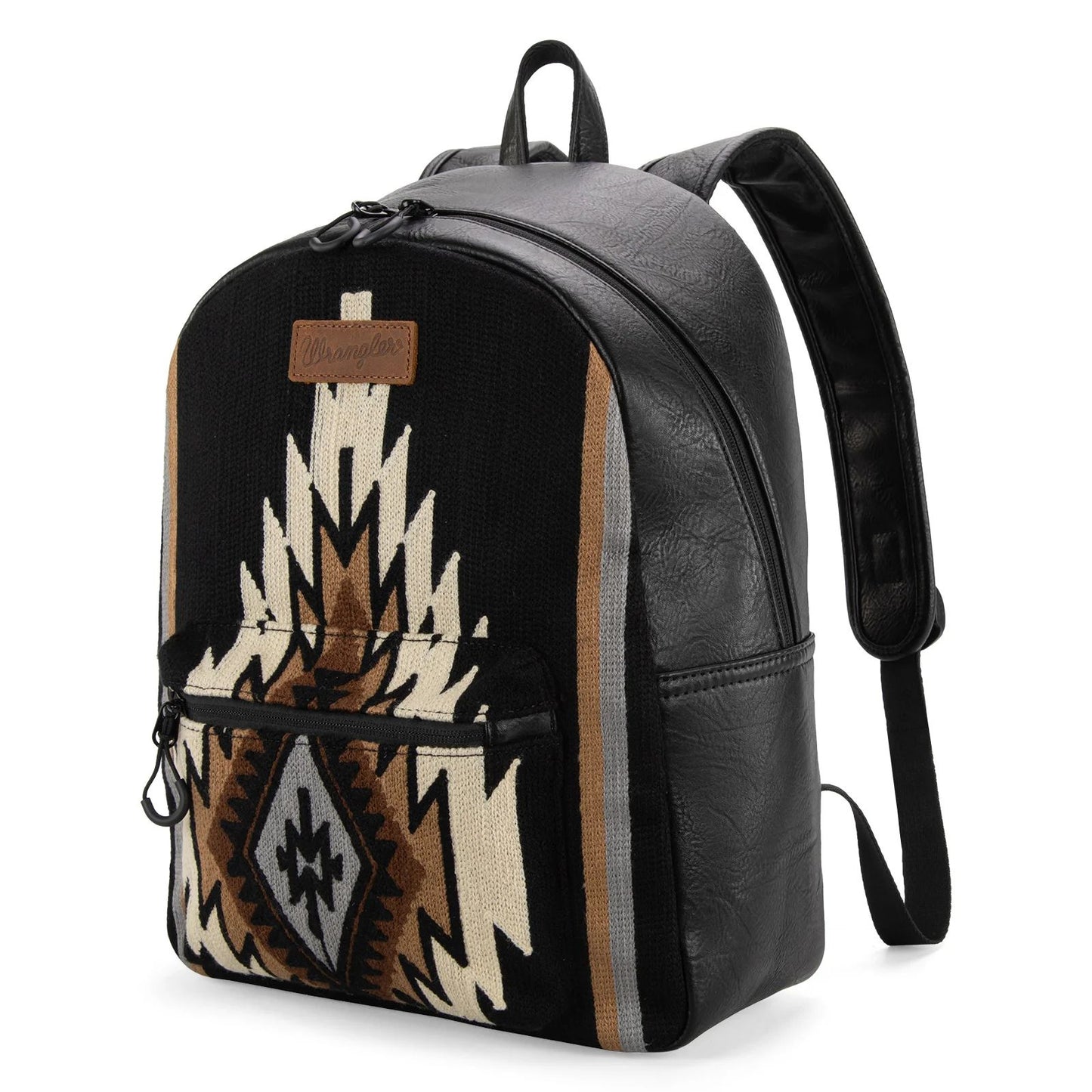 Wrangler Southwestern Knitted PU-Leather Backpack