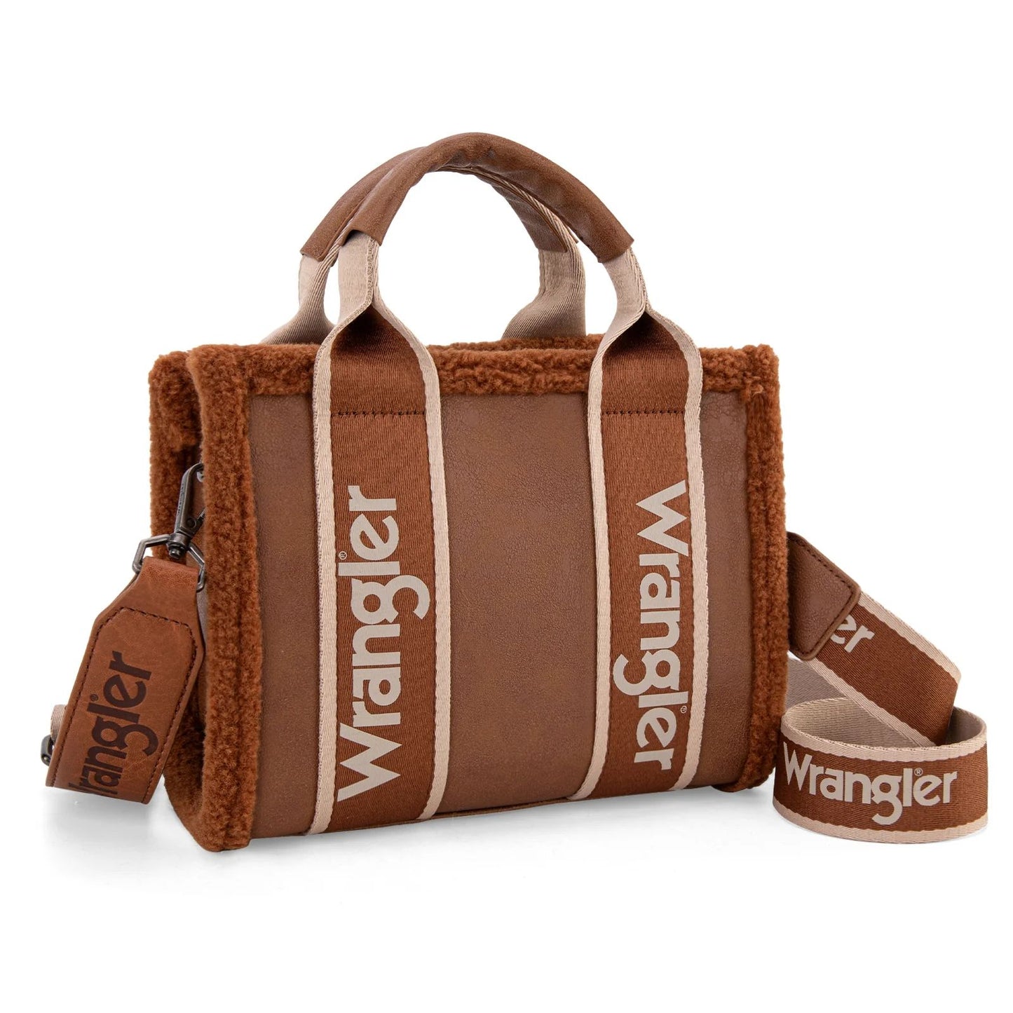 Wrangler Sherpa Mini Canvas Crossbody