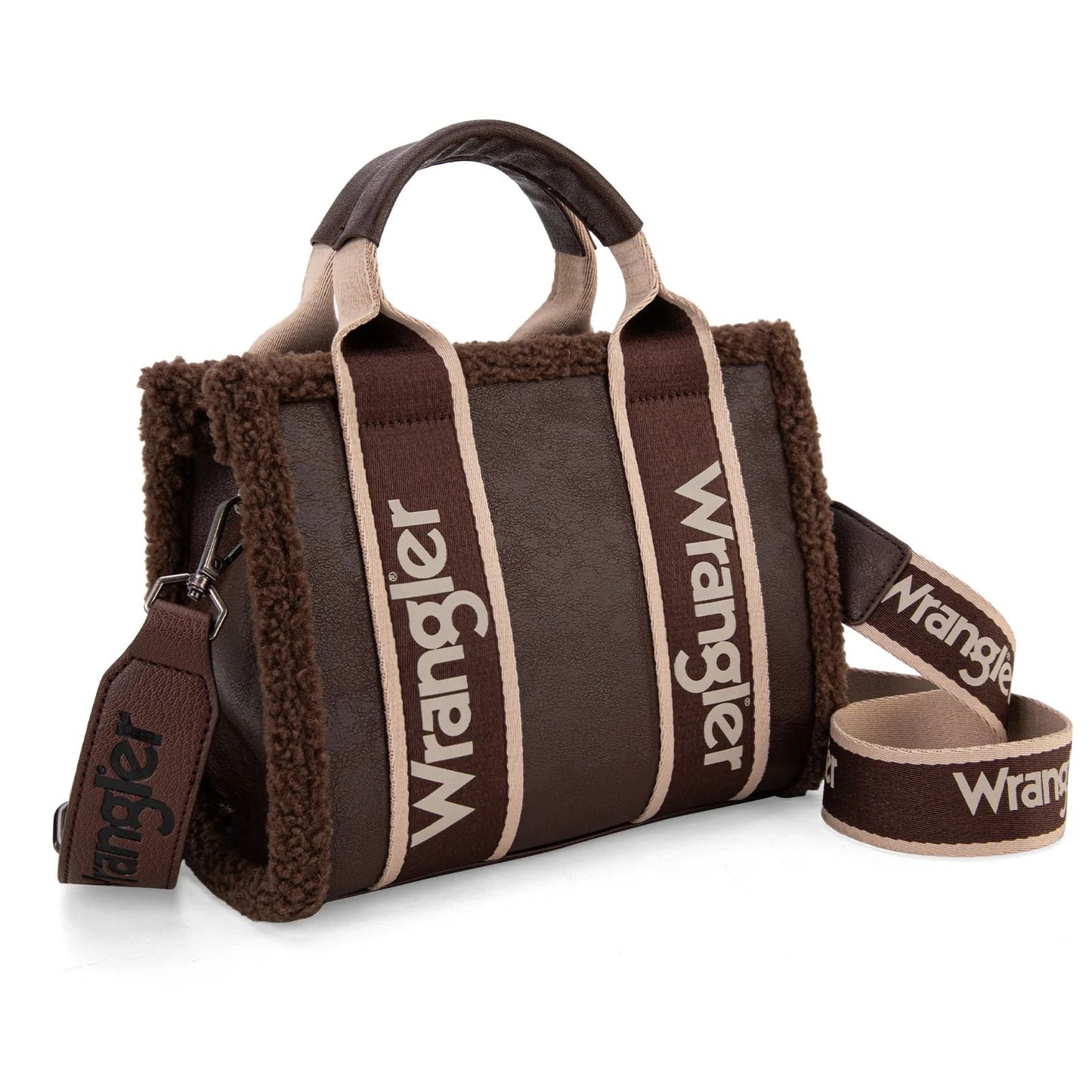 Wrangler Sherpa Mini Canvas Crossbody