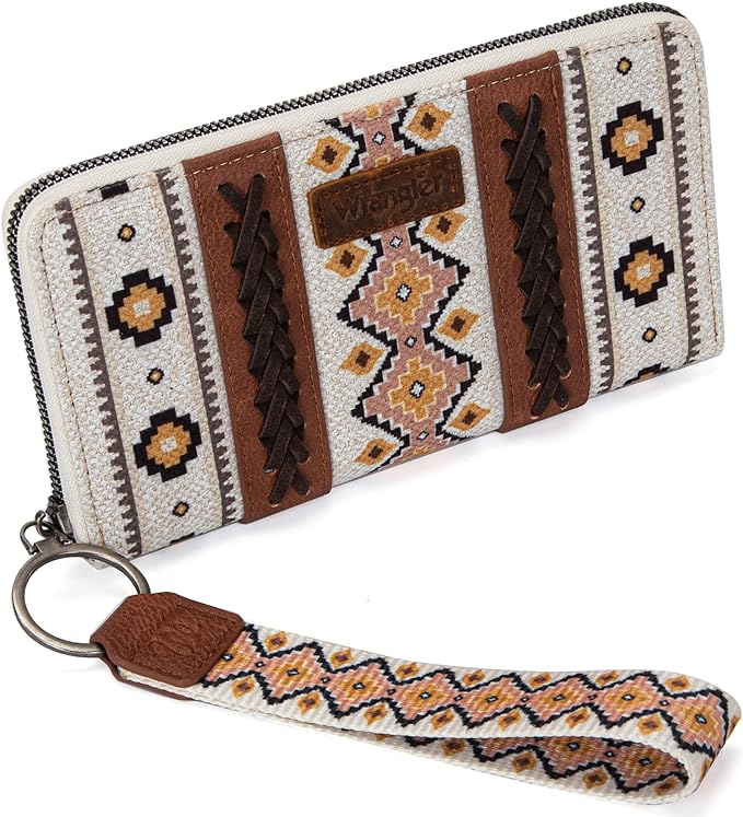 Wrangler Wallet Aztec Clutch Wristlet Wallet