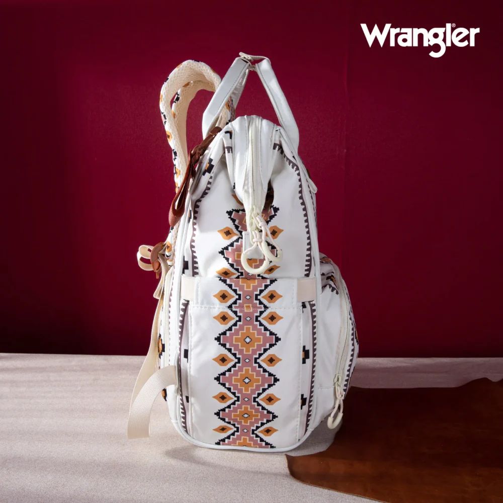 Wrangler Allover Aztec Dual Sided Backpack - TAN