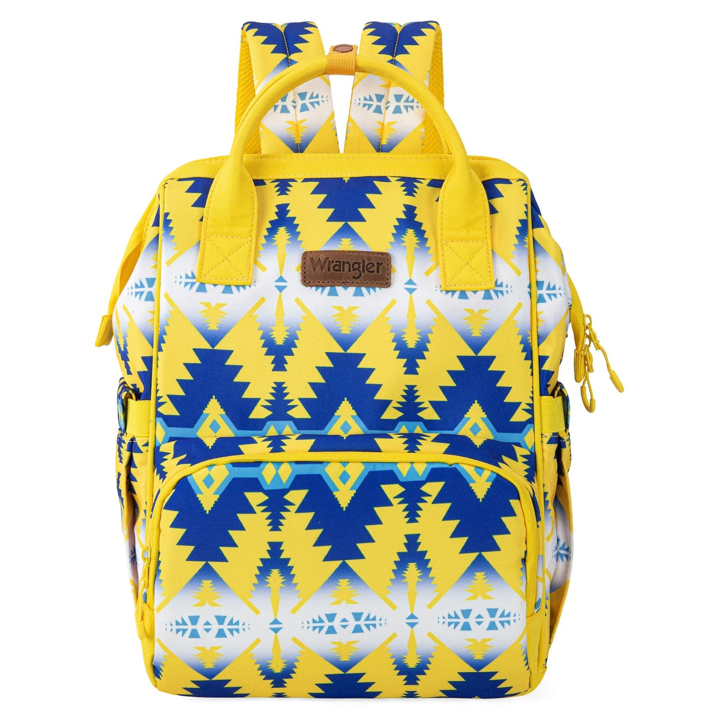 Wrangler Allover Aztec Dual Sided Backpack - Yellow