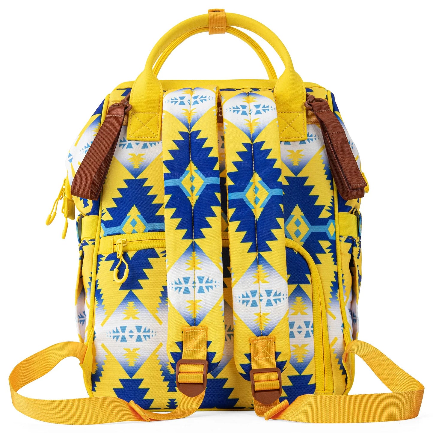 Wrangler Allover Aztec Dual Sided Backpack - Yellow